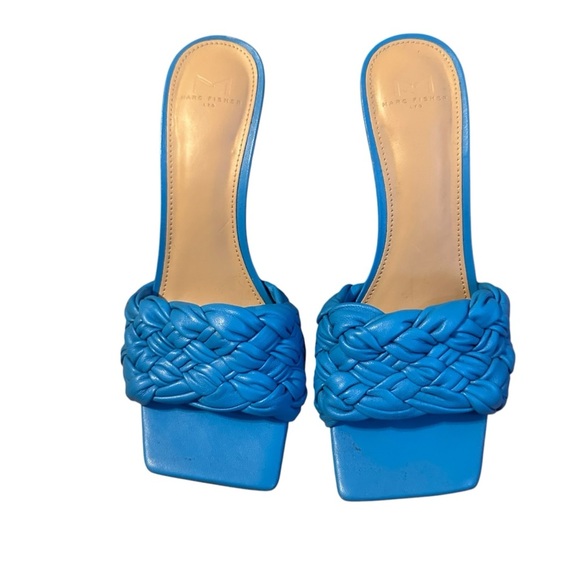 Marc Fisher Women's Draya Woven High Heel Side Sandals Size 8.5 - Picture 3 of 5